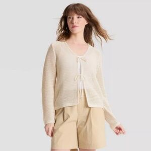 A New Day Target  Beige Knit Sweater Size XL